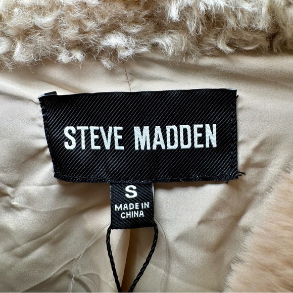 Steve Madden Willow Multi Faux Fur Coat women’s Size Small - Picture 3 of 6